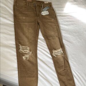 Anthropologie beige jeans